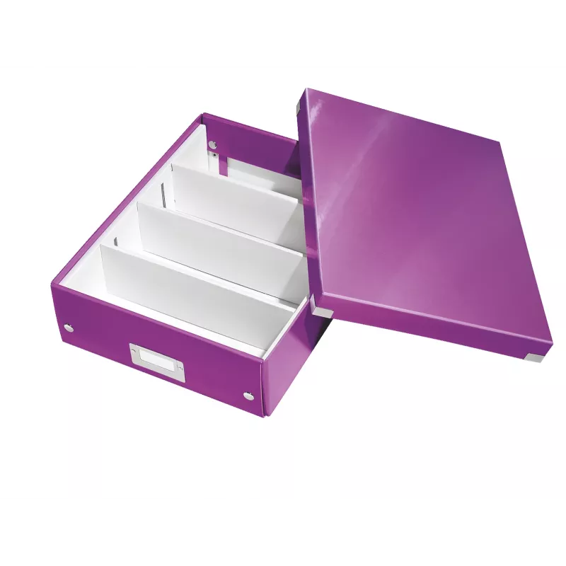 Leitz Click & Store WOW średnie pudełko organizera, fioletowy, karton, 880 g