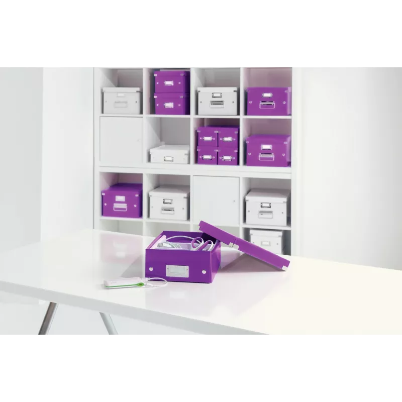 Leitz Click & Store WOW średnie pudełko organizera, fioletowy, karton, 880 g