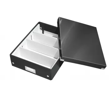 Leitz Click & Store WOW Medium Organiser Box, Czarny, Carton, 880 g