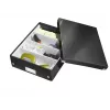Leitz Click & Store WOW Medium Organiser Box, Czarny, Carton, 880 g