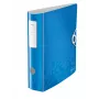 Leitz Segregator dźwigniowy Active PP WOW A4/80mm, A4, pianka polipropylenowa, niebieski, 500 arkuszy, 80 g/m², 8,2 cm