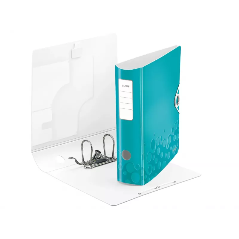 Segregator Leitz Active PP WOW A4/80mm, A4, polyfoam, turkusowy, 500 arkuszy, 80 g/m², 8,2 cm