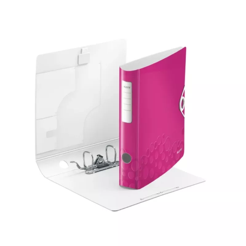 Leitz Segregator dźwigniowy Active PP WOW A4/65mm, A4, polipian, różowy, 350 arkuszy, 80 g/m², 6,5 cm