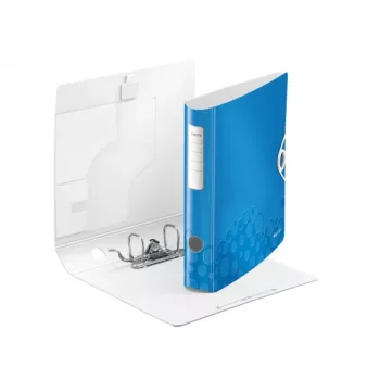 Leitz Segregator dźwigniowy Active PP WOW A4/65mm, A4, Polyfoam, Niebieski, 350 arkuszy, 80 g/m², 6,5 cm