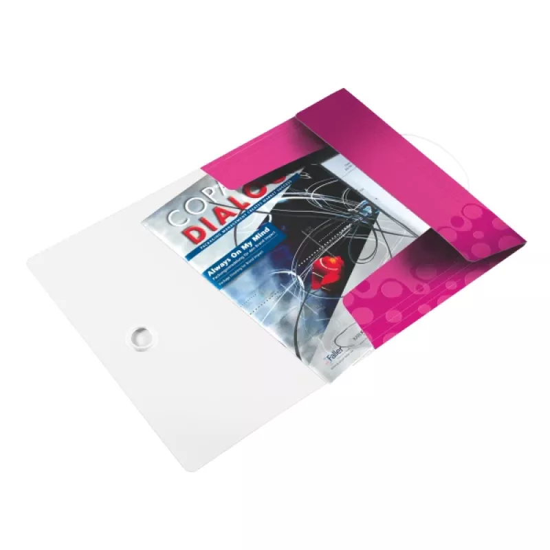 Leitz 3-Flap Folder WOW PP A4, A4, Polipropylen (PP), Różowy, Pionowa, 150 arkuszy, 235 mm