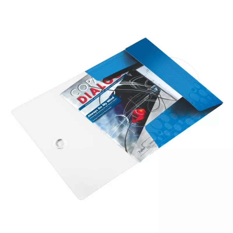 Leitz 3-Flap Folder WOW PP A4, A4, Polipropylen (PP), Niebieski, Metaliczny, Pionowa, 150 arkuszy, 235 mm