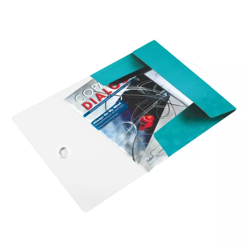 Leitz 3-Flap Folder WOW PP A4, A4, Polipropylen (PP), Niebieski, Metaliczny, Pionowa, 150 arkuszy, 235 mm