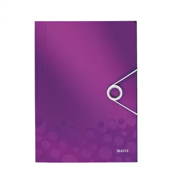 Leitz 3-Flap Folder WOW PP A4, A4, Polipropylen (PP), Metaliczny, Fioletowy, Pionowa, 150 arkuszy, 235 mm