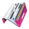 Leitz Project File WOW PP, konwencjonalna teczka na dokumenty, A4, polipropylen (PP), metaliczny, różowy, 200 arkuszy, 254 mm