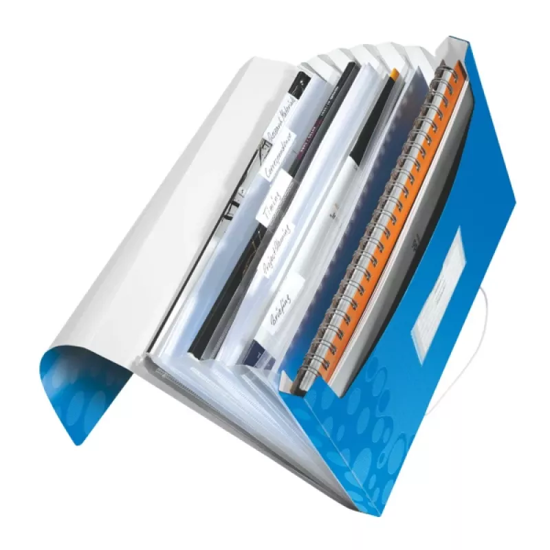 Leitz Project File WOW PP, A4, polipropylen (PP), niebieski, 200 arkuszy, 254 mm, 38 mm