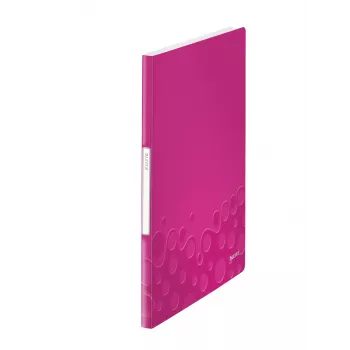 Leitz książka prezentacyjna WOW PP 20 kieszeni, Metaliczny, Różowy, Polichlorek winylu (PVC), 20 kieszeni, A4, 231 mm, 13 mm