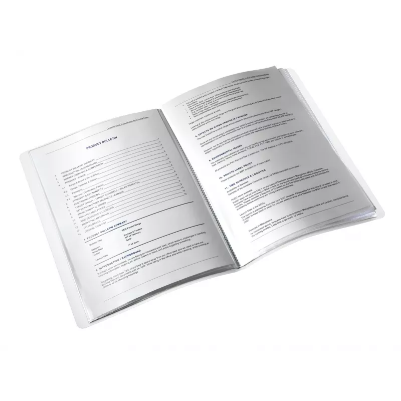 Leitz książka prezentacyjna WOW PP 20 kieszeni, Metaliczny, Różowy, Polichlorek winylu (PVC), 20 kieszeni, A4, 231 mm, 13 mm
