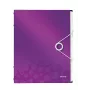 Leitz Divider Book WOW PP 12 zakładek, A4, Polipropylen (PP), Metaliczny, Fioletowy, 200 arkuszy, 265 mm, 17 mm