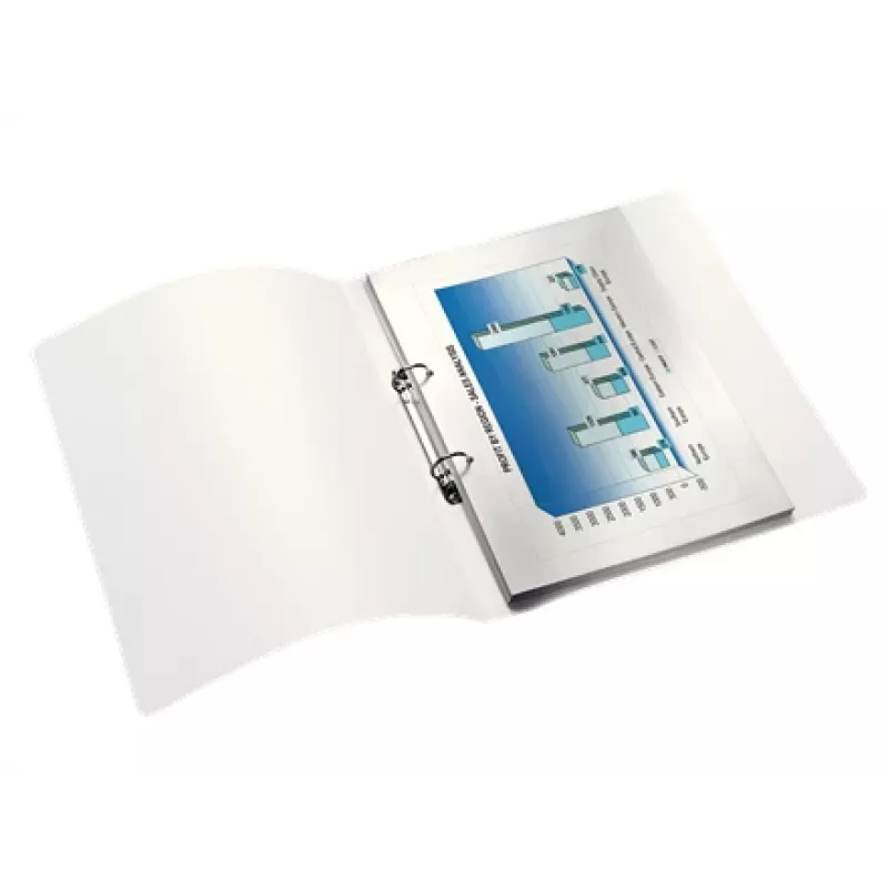 Leitz Ringbinder WOW PP A4 2RR/25mm, A4, okrągłe pierścienie, polipropylen (PP), niebieski, metaliczny, biały, 190 arkuszy