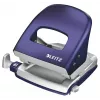 Dziurkacz Leitz Style NeXXt, metalowy na 2 otwory, 30 arkuszy, niebieski, 8 cm, A6, 380 g, 107 x 100 x 137 mm