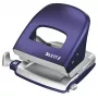 Dziurkacz Leitz Style NeXXt, metalowy na 2 otwory, 30 arkuszy, niebieski, 8 cm, A6, 380 g, 107 x 100 x 137 mm