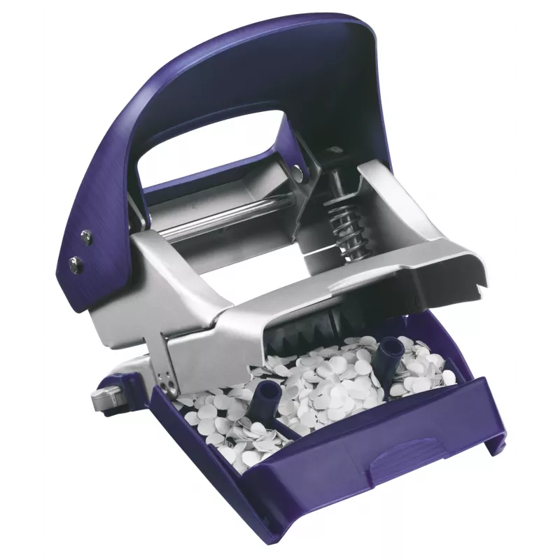 Dziurkacz Leitz Style NeXXt, metalowy na 2 otwory, 30 arkuszy, niebieski, 8 cm, A6, 380 g, 107 x 100 x 137 mm