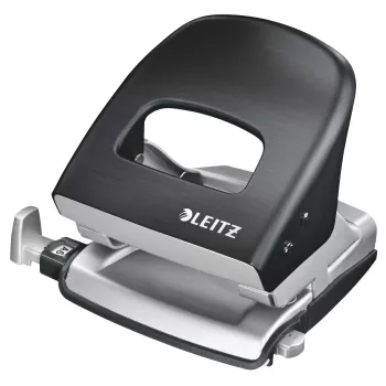 Leitz dziurkacz Style NeXXt, 2-otworowy 30 arkuszy Metalowy, 30 arkuszy, Czarny, 8 cm, A4, 380 g, 107 x 100 x 137 mm
