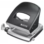 Leitz dziurkacz Style NeXXt, 2-otworowy 30 arkuszy Metalowy, 30 arkuszy, Czarny, 8 cm, A4, 380 g, 107 x 100 x 137 mm