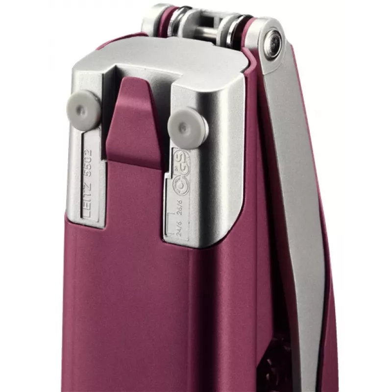 Leitz NeXXt Staple Style, 30 arkuszy Metal, 30 arkuszy, Czerwony, Srebrny, 24/6, Metal, Tworzywo sztuczne, 80 g/m², Top