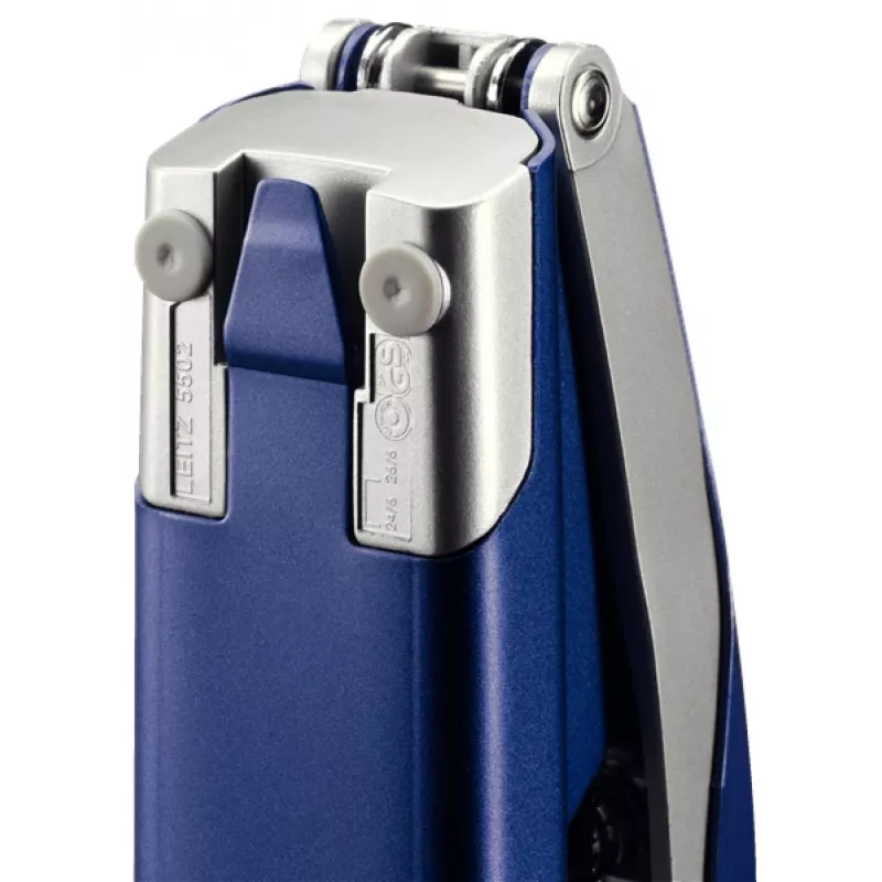 Leitz NeXXt Stapler Style, zszywacz metalowy na 30 kartek, 30 kartek, niebieski, srebrny, 26/6, metal, plastik, 80 g/m², ładowanie od góry