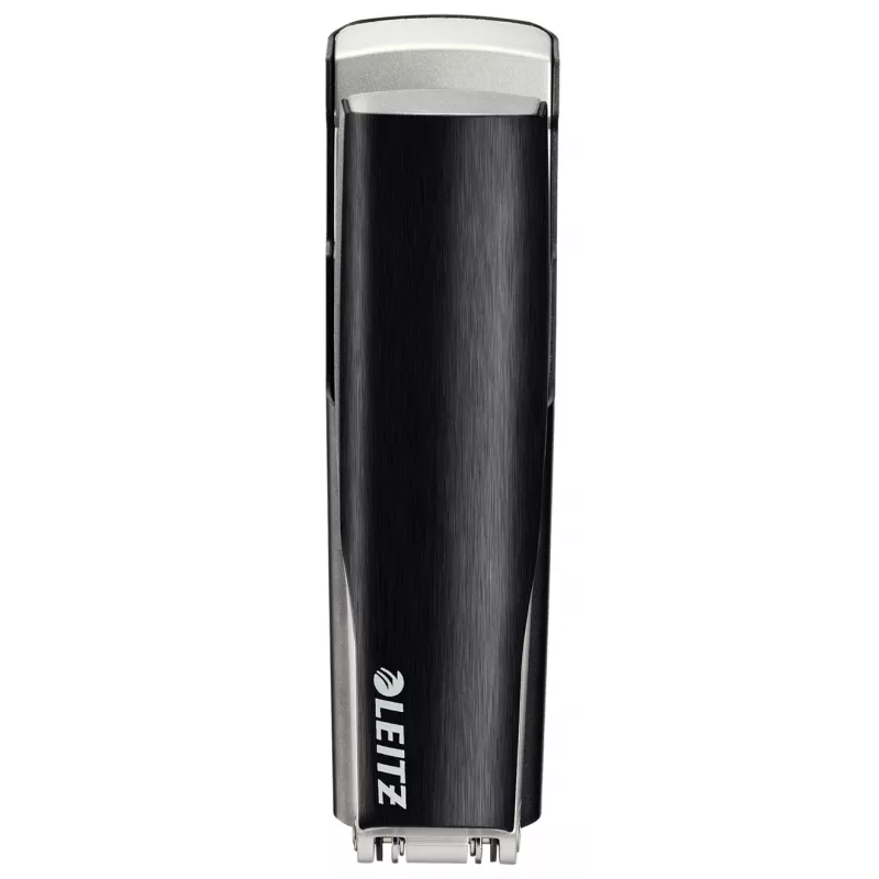 Zszywacz Leitz NeXXt Style, 30 arkuszy, metalowy, 30 arkuszy, czarny, srebrny, P3, metal, plastik, 80 g/m², górne