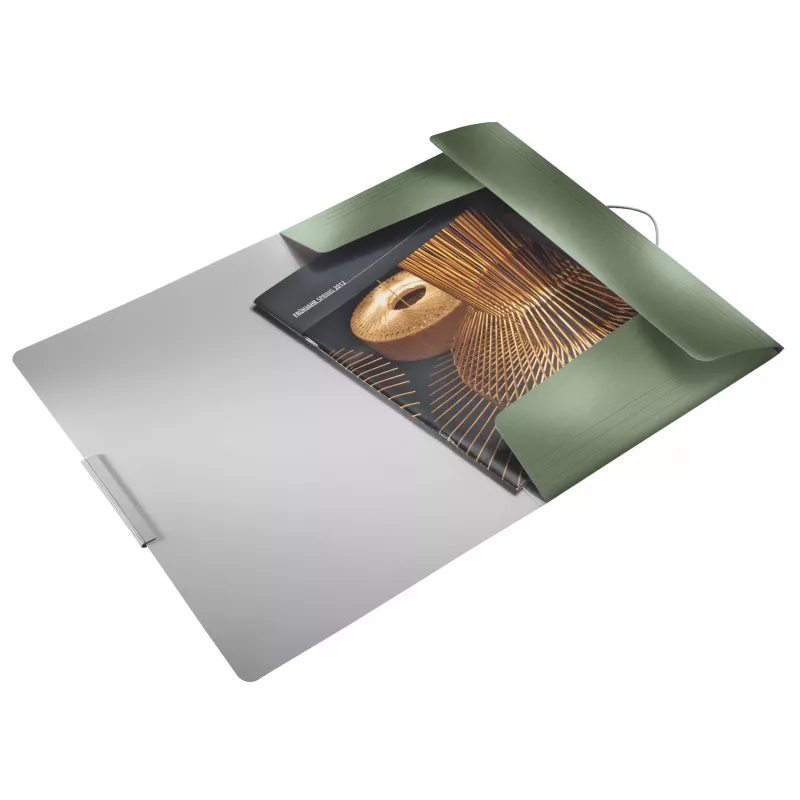 Leitz 3-Flap Folder Style PP A4, A4, Polipropylen (PP), Zielony, 150 arkuszy, 80 g/m², Gumka elastyczna