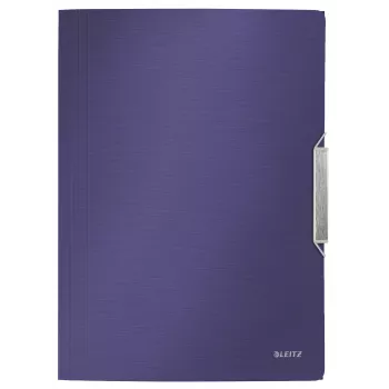 Leitz 3-Flap Folder Style PP A4, A4, Polipropylen (PP), Niebieski, 150 arkuszy, 80 g/m², Gumka