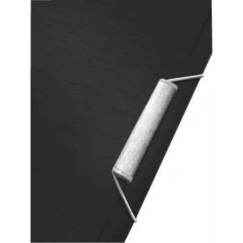 Teczka 3-klapkowa Leitz Style PP A4, A4, Polipropylen (PP), Czarna, 150 arkuszy, 80 g/m², Gumka elastyczna