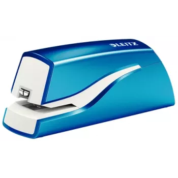 Leitz NeXXt Stapler Battery-powered WOW 5566, 10 sheets, 1 cm, Tworzywo sztuczne, niebieski, biały, Battery, 50 mm
