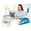 Leitz NeXXt Stapler Battery-powered WOW 5566, 10 sheets, 1 cm, Tworzywo sztuczne, niebieski, biały, Battery, 50 mm