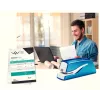 Leitz NeXXt Stapler Battery-powered WOW 5566, 10 sheets, 1 cm, Tworzywo sztuczne, niebieski, biały, Battery, 50 mm
