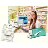 Leitz NeXXt Zszywacz bateryjny WOW 5566, 10 arkuszy, 1 cm, tworzywo sztuczne, niebieski, biały, bateria, 50 mm