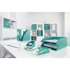 Leitz NeXXt Zszywacz bateryjny WOW 5566, 10 arkuszy, 1 cm, tworzywo sztuczne, niebieski, biały, bateria, 50 mm