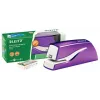 Zszywacz bateryjny Leitz NeXXt WOW 5566, 10 kartek, 1 cm, tworzywo sztuczne, fioletowy, biały, bateria, 50 mm