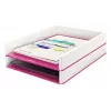 Leitz Letter Tray WOW Dual Colour, Tworzywo sztuczne, Metallic, Pink, A4, 267 mm, 336 mm, 49 mm