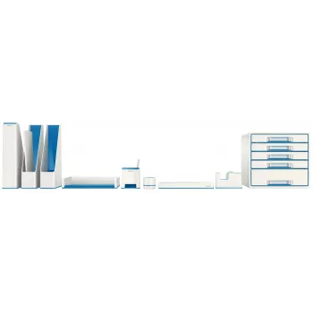 Leitz Letter Tray WOW Dual Colour, Tworzywo sztuczne, niebieski, Metallic, A4, 267 mm, 336 mm, 49 mm