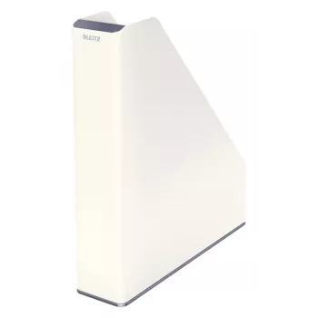 Pojemnik na czasopisma Leitz WOW Dual Colour, biały, plastik, A4, 272 mm, 318 mm, 430 g