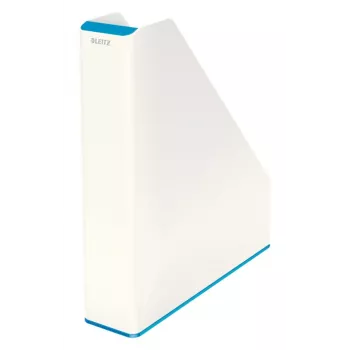 Leitz Magazine File WOW Dual Colour, niebieski, biały, tworzywo sztuczne, A4, 272 mm, 318 mm, 430 g
