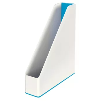 Leitz Magazine File WOW Dual Colour, niebieski, biały, tworzywo sztuczne, A4, 272 mm, 318 mm, 430 g