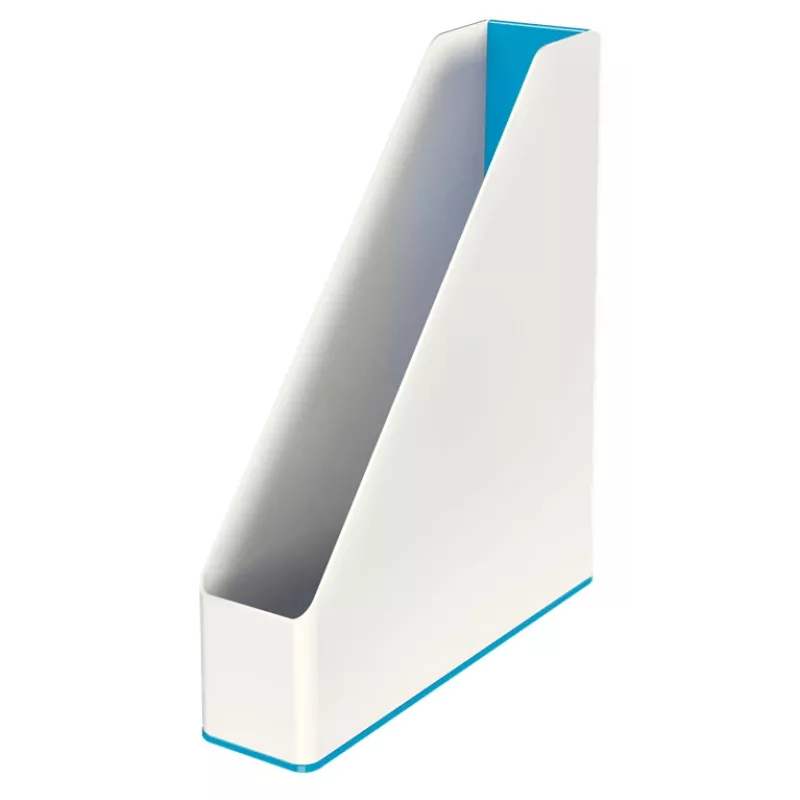 Leitz Magazine File WOW Dual Colour, niebieski, biały, tworzywo sztuczne, A4, 272 mm, 318 mm, 430 g
