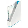 Leitz Magazine File WOW Dual Colour, niebieski, biały, tworzywo sztuczne, A4, 272 mm, 318 mm, 430 g