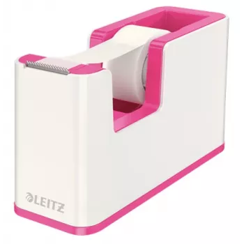 Dozownik taśmy Leitz WOW, 1,9 cm, 33 m, polistyren, metaliczny, różowy, 51 mm, 126 mm