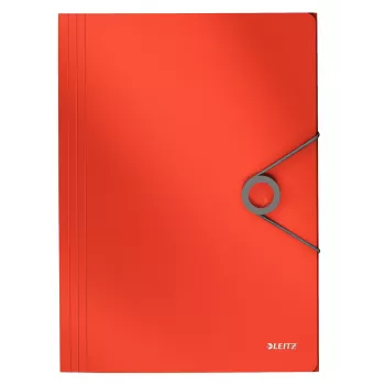 Leitz 3-Flap Folder Solid PP A4, Flap folder, A4, Polypropylene (PP), czerwony, 150 sheets, 80 g/m²