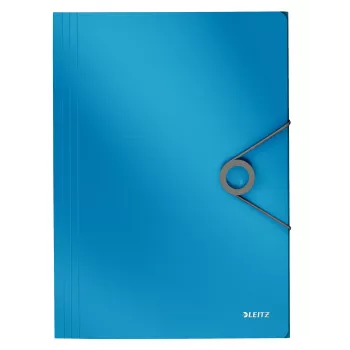 Leitz 3-Flap Folder Solid PP A4, Flap folder, A4, Polipropylen (PP), Niebieski, 150 arkuszy, 80 g/m²