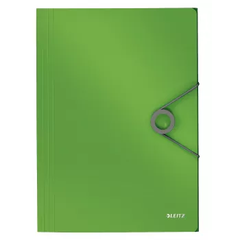 Leitz 3-Flap Folder Solid PP A4, Skoroszyt, A4, Polipropylen (PP), Zielony, 150 arkuszy, 80 g/m²