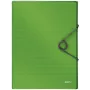 Leitz Box File Solid PP 30 mm, teczka na zatrzask, A4, Polipropylen (PP), Zielony, 250 arkuszy, 80 g/m²