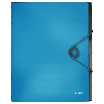 Leitz Divider Book Solid 6 zakładek, Skoroszyt, A4, Polipropylen (PP), Niebieski, 200 arkuszy, 80 g/m²