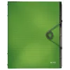 Leitz Divider Book Solid 6 zakładek, teczka z klapką, A4, polipropylen (PP), zielony, 200 arkuszy, 80 g/m²