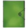 Leitz Divider Book Solid 6 zakładek, teczka z klapką, A4, polipropylen (PP), zielony, 200 arkuszy, 80 g/m²